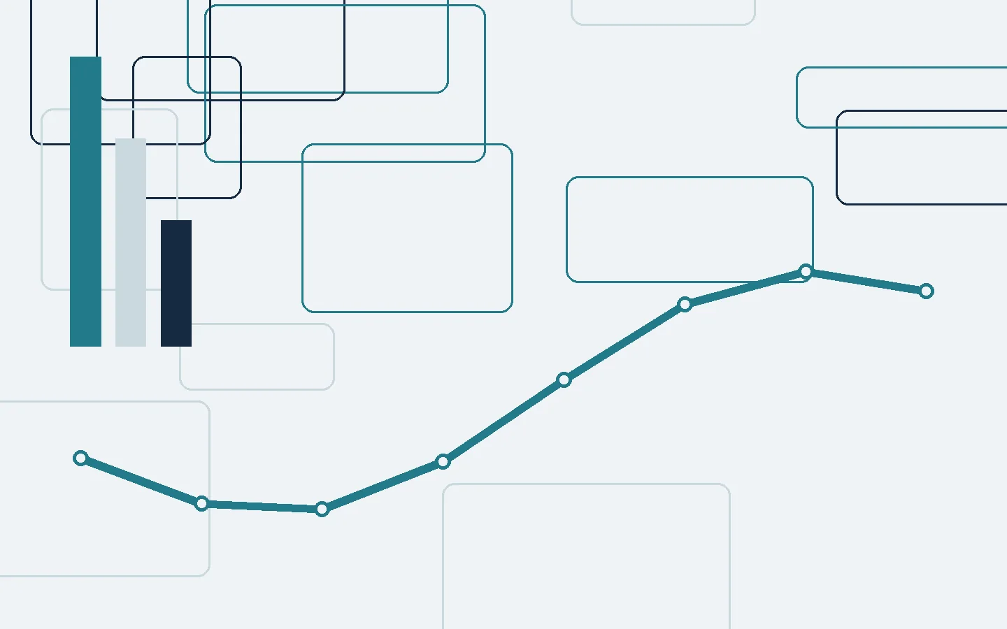 Abstract editorial illustration for A market-entry checklist for banking capabilities